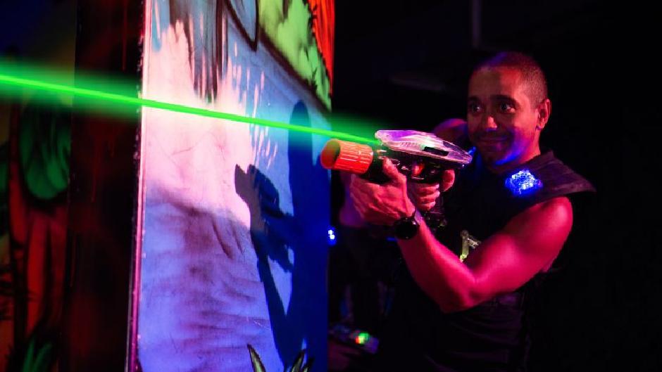 Play 30 minutes of Lazer Tag in your choice of game modes. 
Great value and great fun!